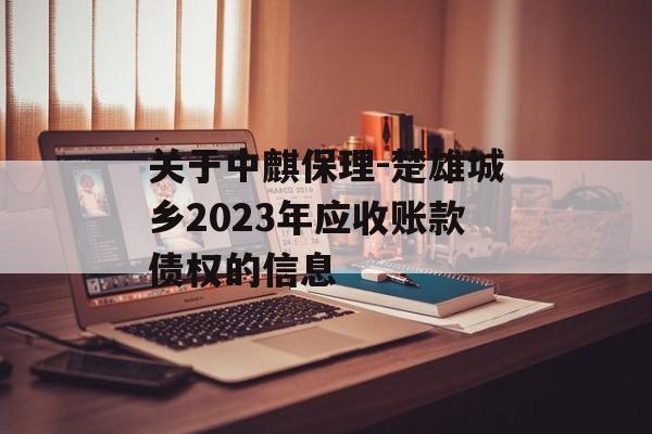 关于中麒保理-楚雄城乡2023年应收账款债权的信息