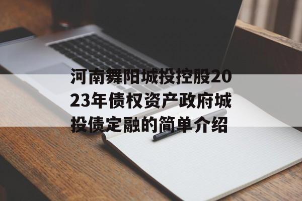 河南舞阳城投控股2023年债权资产政府城投债定融的简单介绍