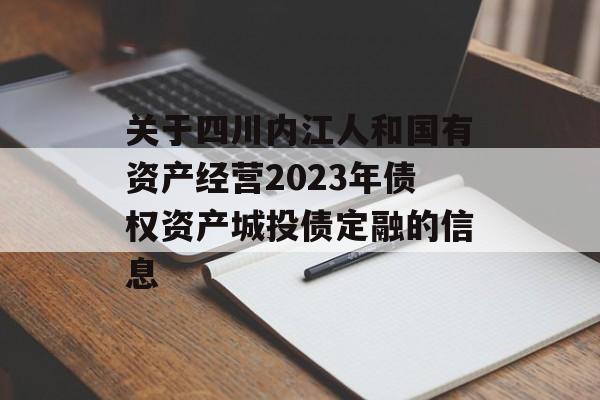 关于四川内江人和国有资产经营2023年债权资产城投债定融的信息