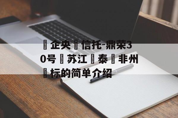 ‮企央‬信托-鼎荣30号‮苏江‬泰‮非州‬标的简单介绍