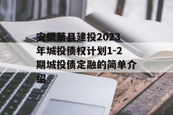 安徽萧县建投2023年城投债权计划1-2期城投债定融的简单介绍