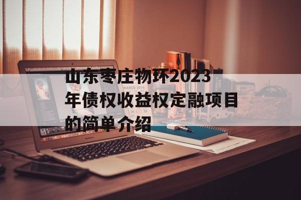 山东枣庄物环2023年债权收益权定融项目的简单介绍